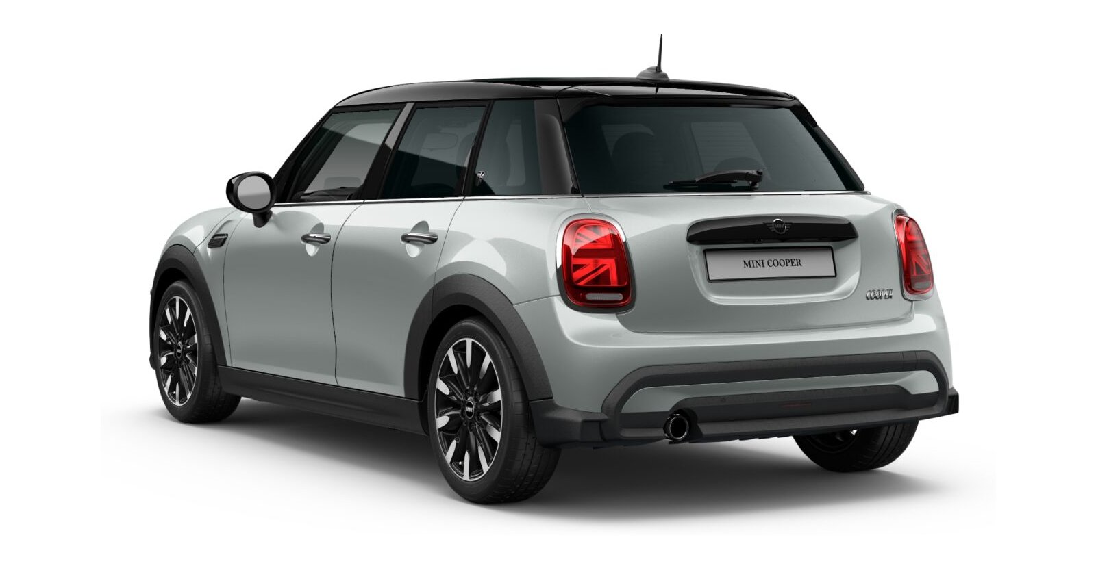 MINI MINI 5-T&uuml;rer in Silber von hinten