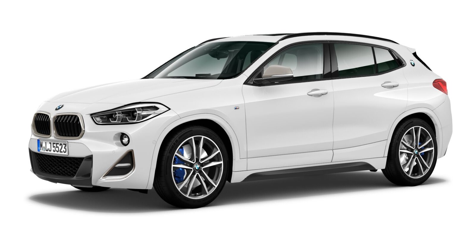 BMW X2 M35i in Wei&szlig; von vorne