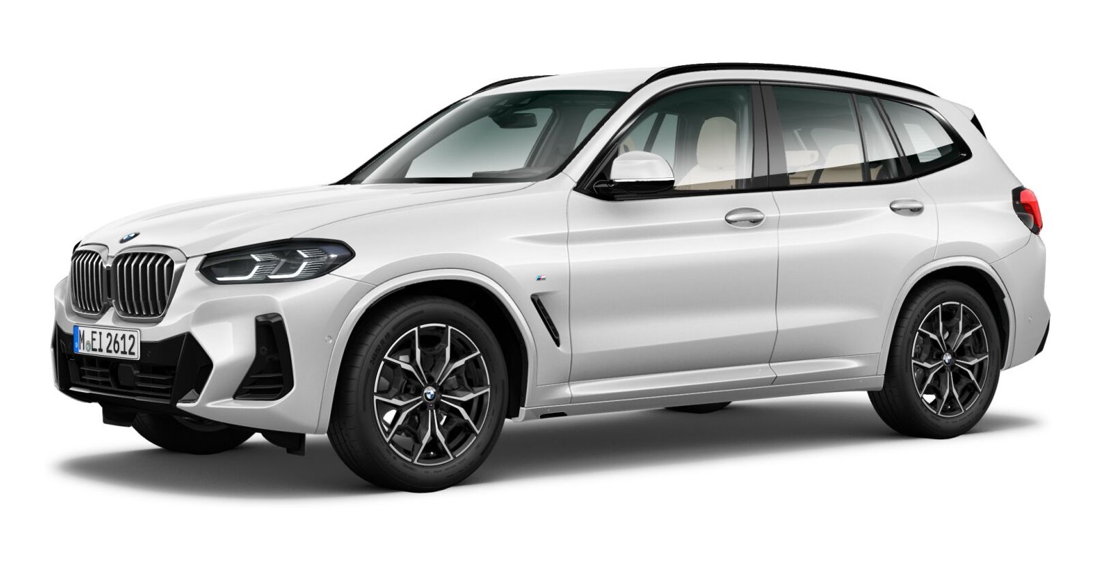 BMW X3 xDrive 30i in Weiß von vorne BMW X3 xDrive 30i in Weiß von vorne