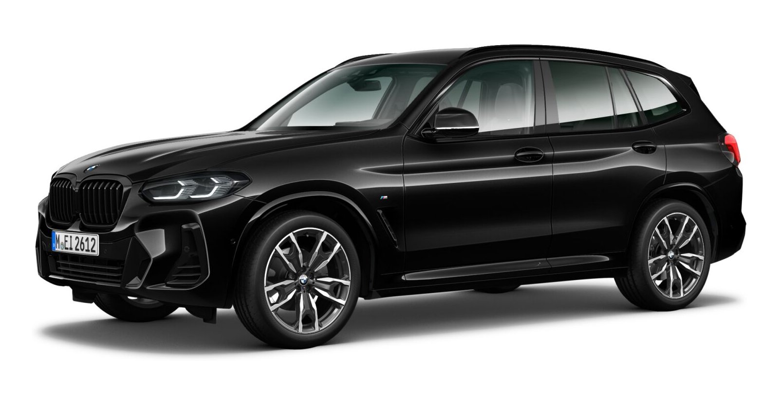 BMW X3 xDrive 20i in Schwarz von vorne BMW X3 xDrive 20i in Schwarz von vorne