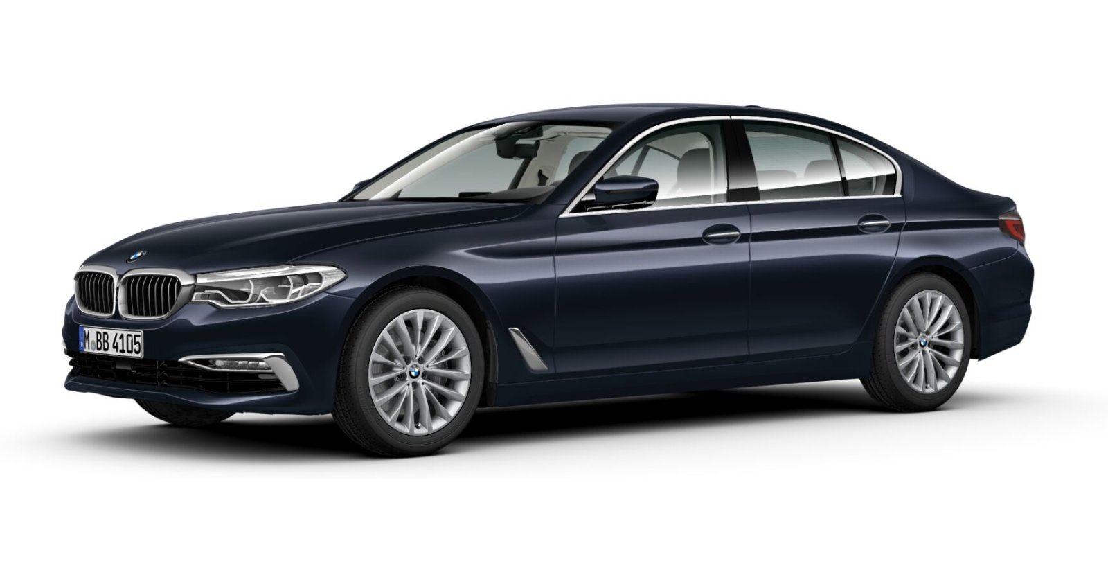 BMW BMW 5er in Blau von vorne BMW BMW 5er in Blau von vorne