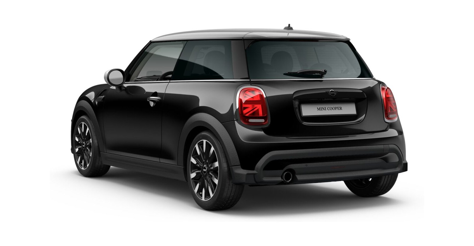 MINI MINI 3-Türer in Schwarz von hinten MINI MINI 3-Türer in Schwarz von hinten
