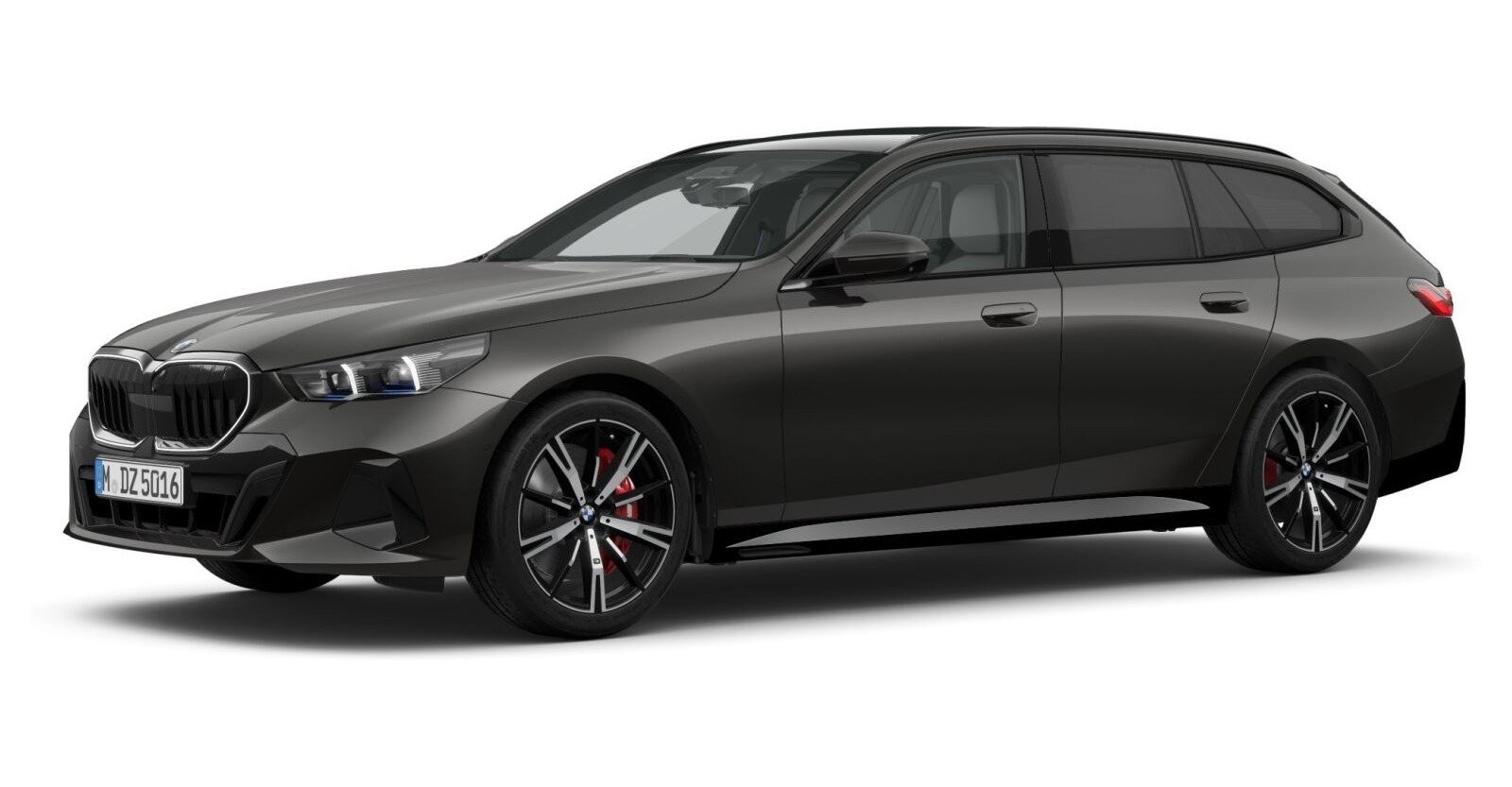 BMW 540d xDrive Touring in Grau von vorne BMW 540d xDrive Touring in Grau von vorne
