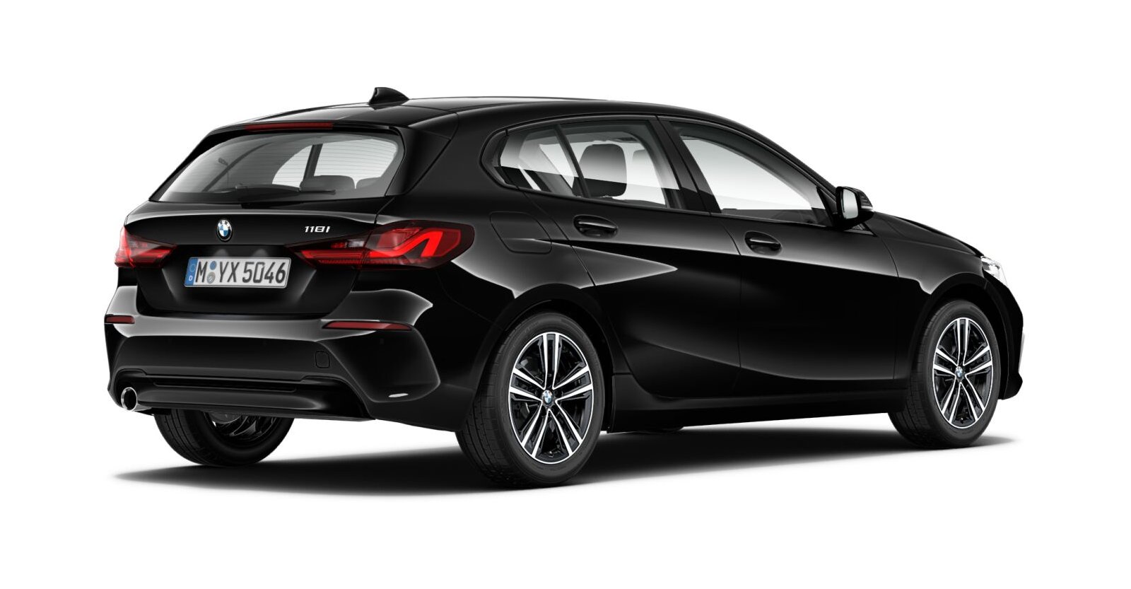 BMW BMW 1er in Schwarz von hinten BMW BMW 1er in Schwarz von hinten