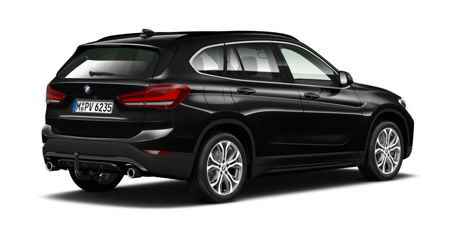 BMW BMW X in Schwarz von hinten BMW BMW X in Schwarz von hinten