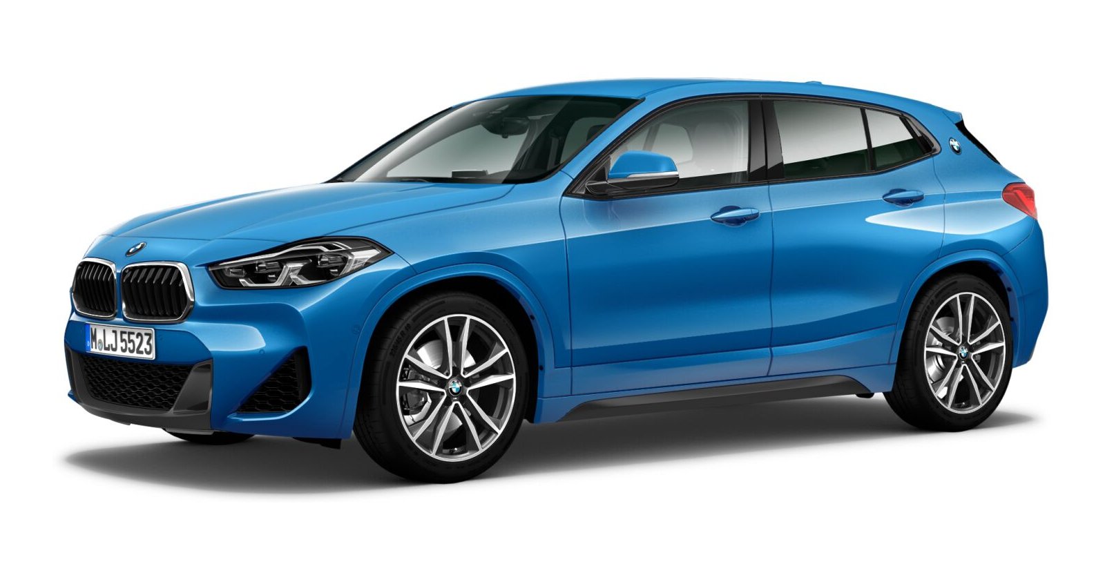 BMW X2 xDrive20d in Blau von vorne BMW X2 xDrive20d in Blau von vorne