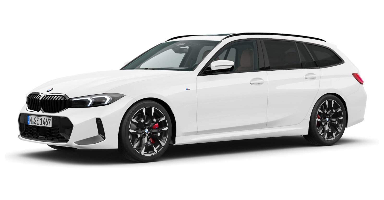 BMW BMW 3er in Weiß von vorne BMW BMW 3er in Weiß von vorne