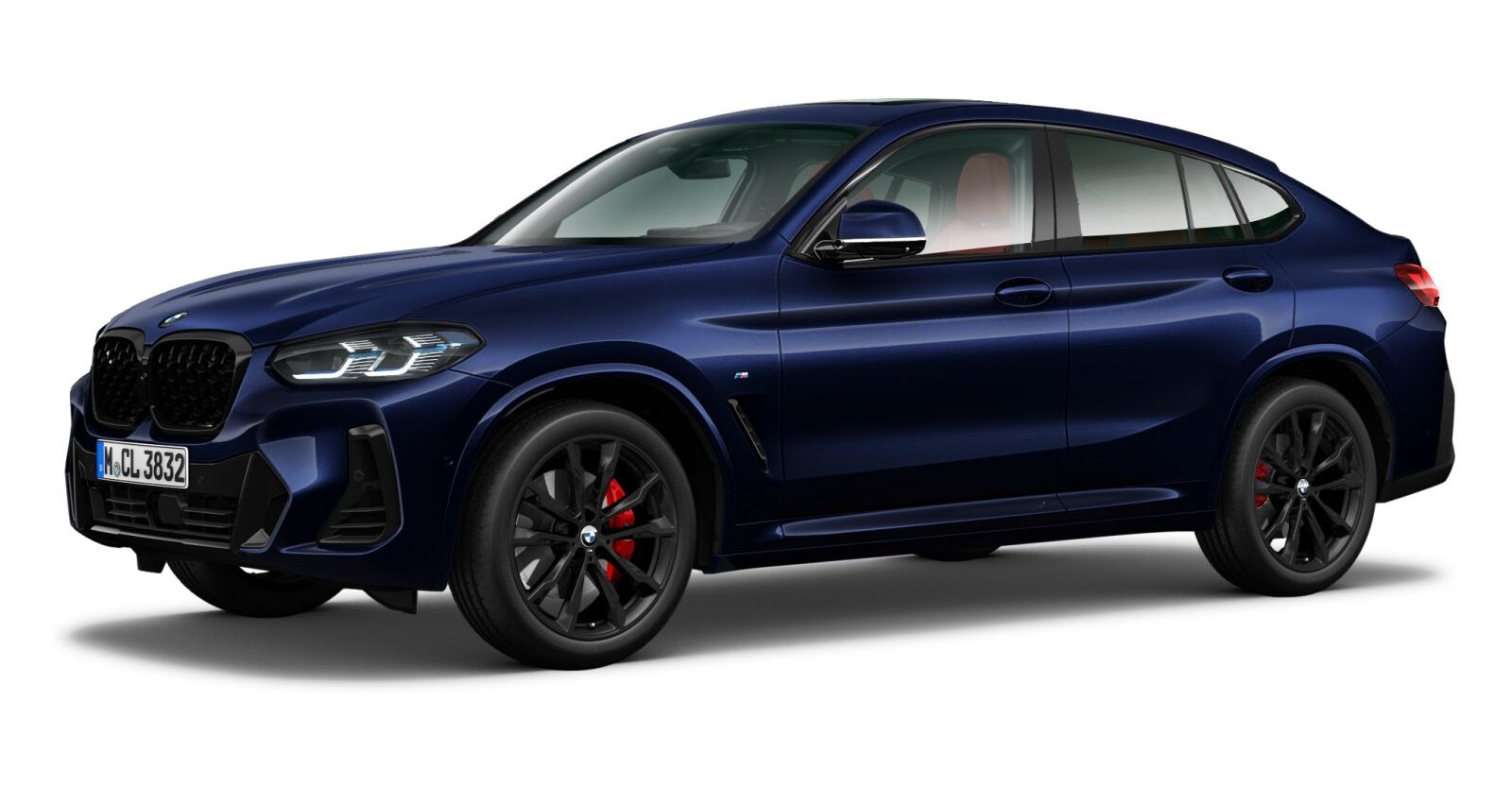BMW X4 xDrive30d in Blau von vorne BMW X4 xDrive30d in Blau von vorne