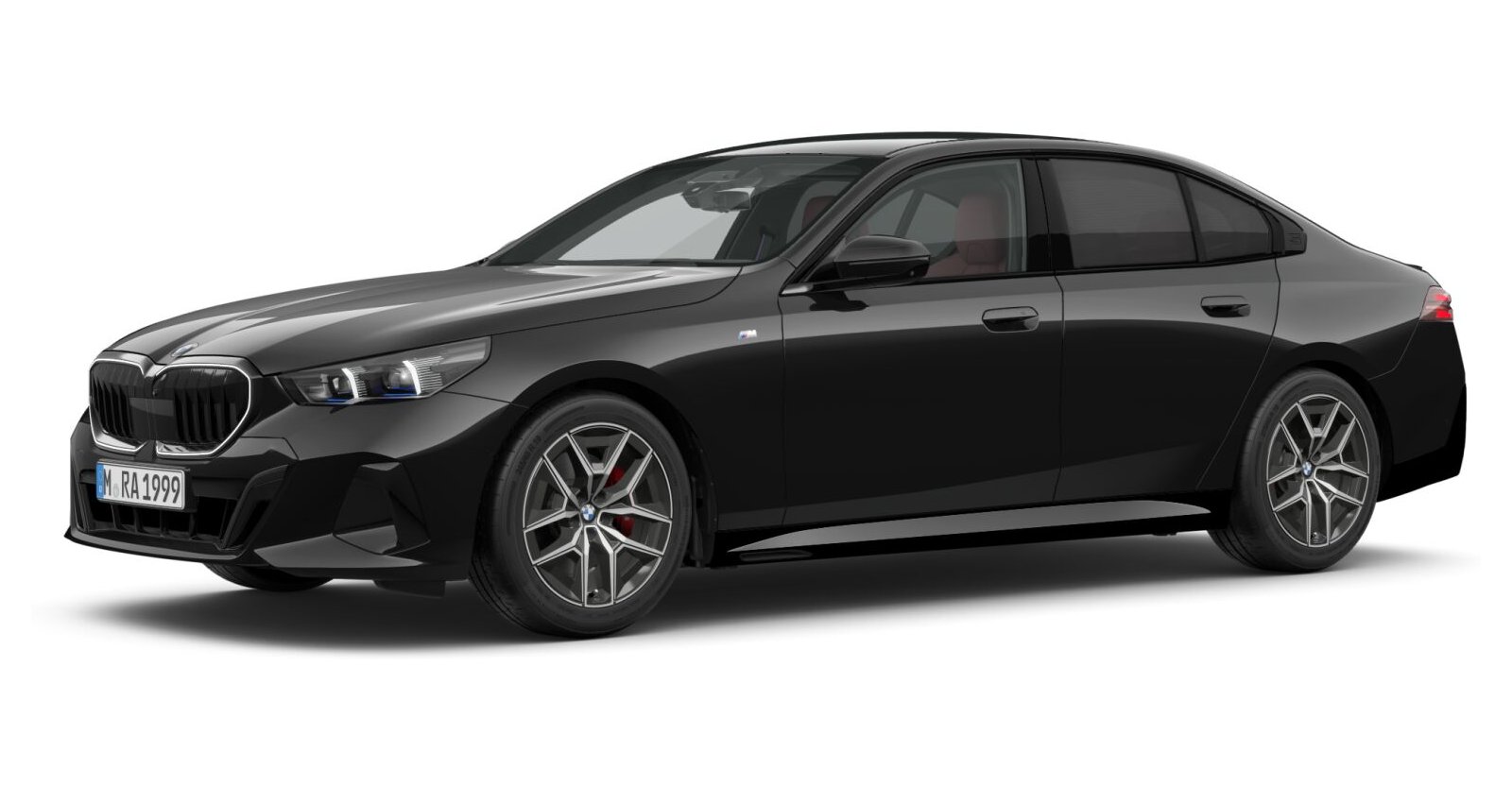 BMW 520d xDrive Limousine in Schwarz von vorne