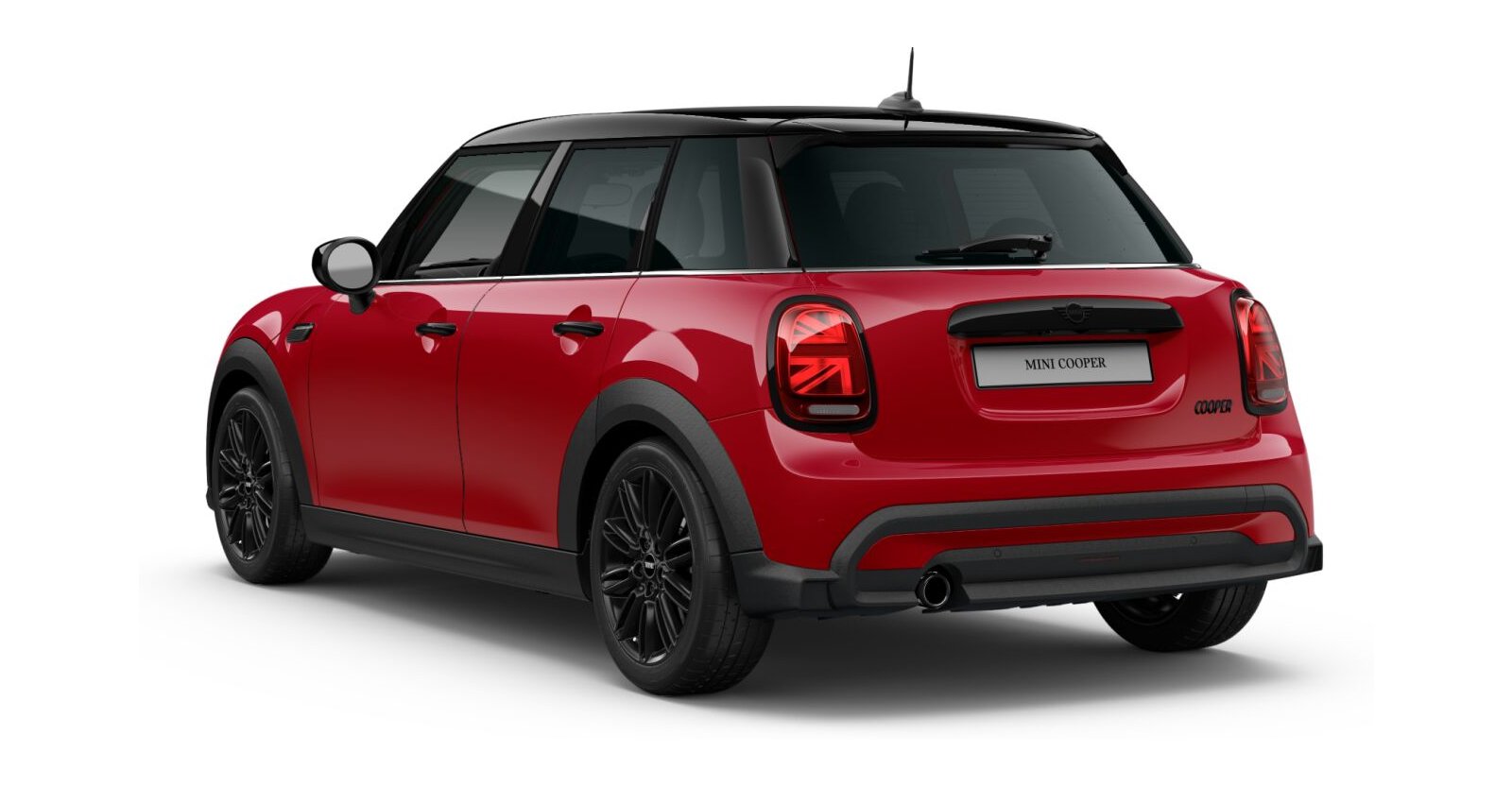MINI MINI 5-Türer in Rot von hinten MINI MINI 5-Türer in Rot von hinten