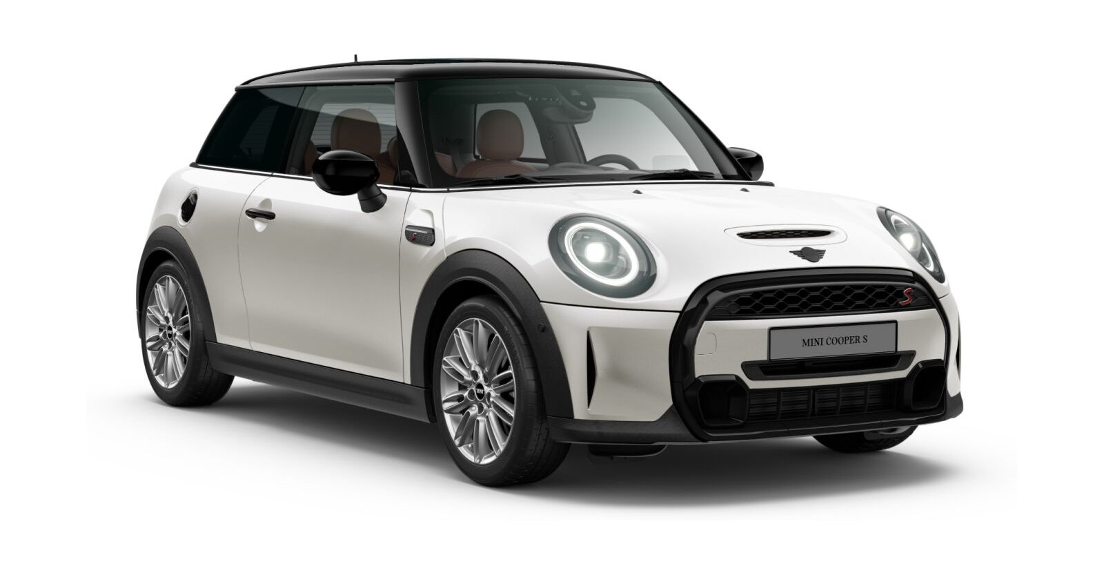 MINI Cooper S 3-Türer in Weiß von vorne MINI Cooper S 3-Türer in Weiß von vorne
