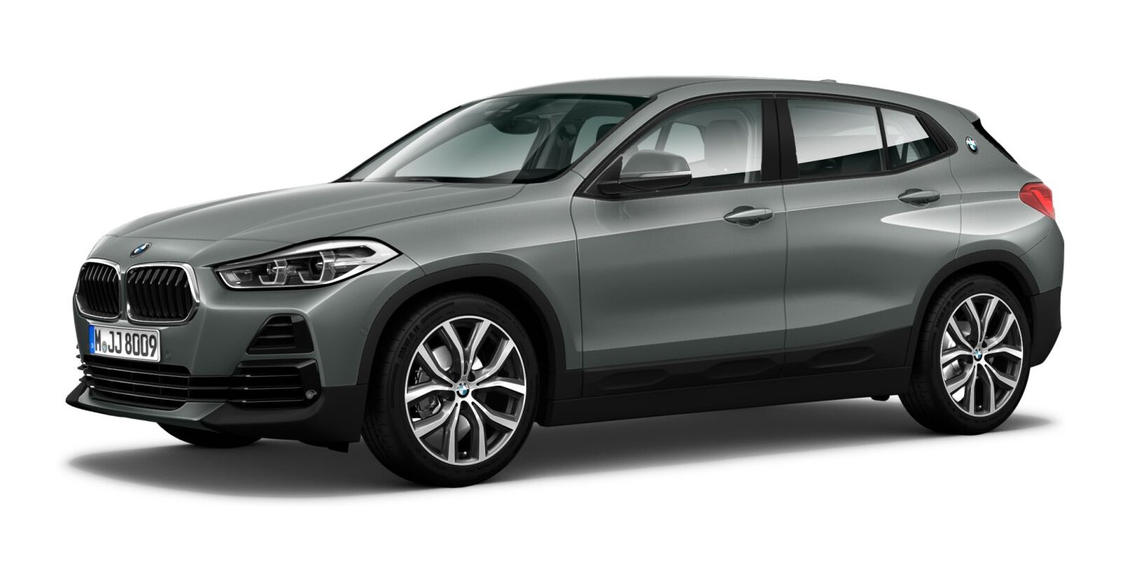 BMW X2 sDrive18i in Grau von vorne BMW X2 sDrive18i in Grau von vorne