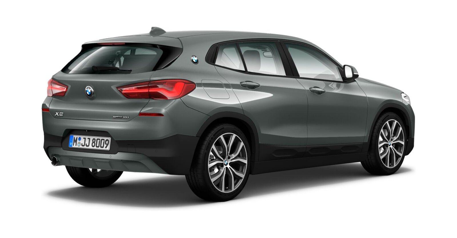 BMW BMW X in Grau von hinten BMW BMW X in Grau von hinten