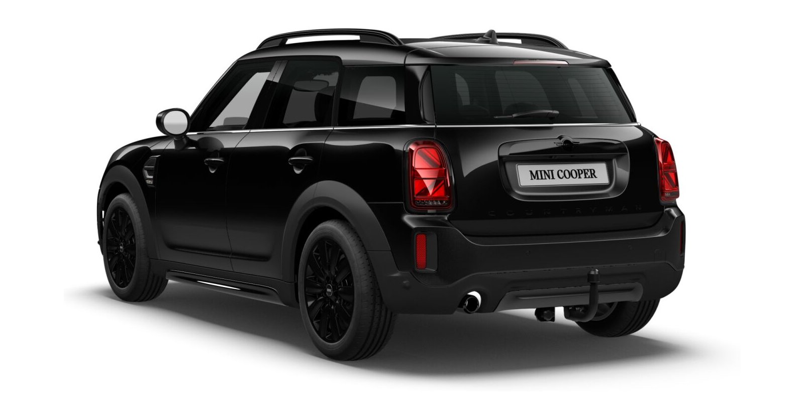 MINI MINI Countryman in Schwarz von hinten