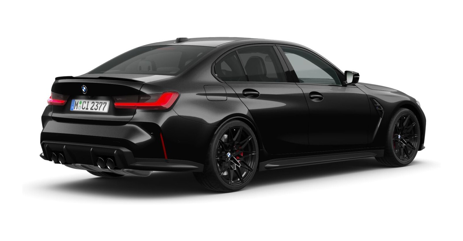 BMW BMW M in Schwarz von hinten BMW BMW M in Schwarz von hinten