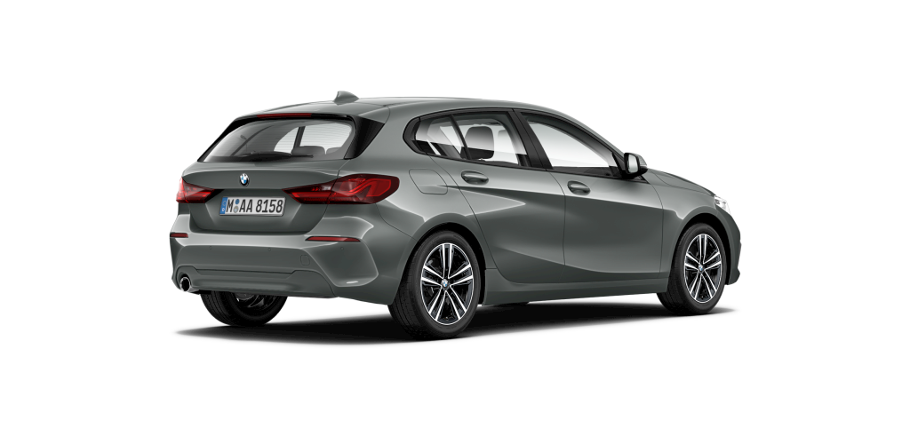 BMW BMW 1er in Grau von hinten BMW BMW 1er in Grau von hinten