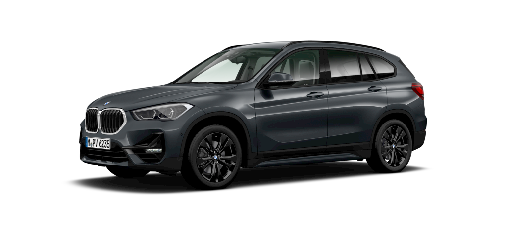 BMW X1 sDrive20i in Grau von vorne BMW X1 sDrive20i in Grau von vorne