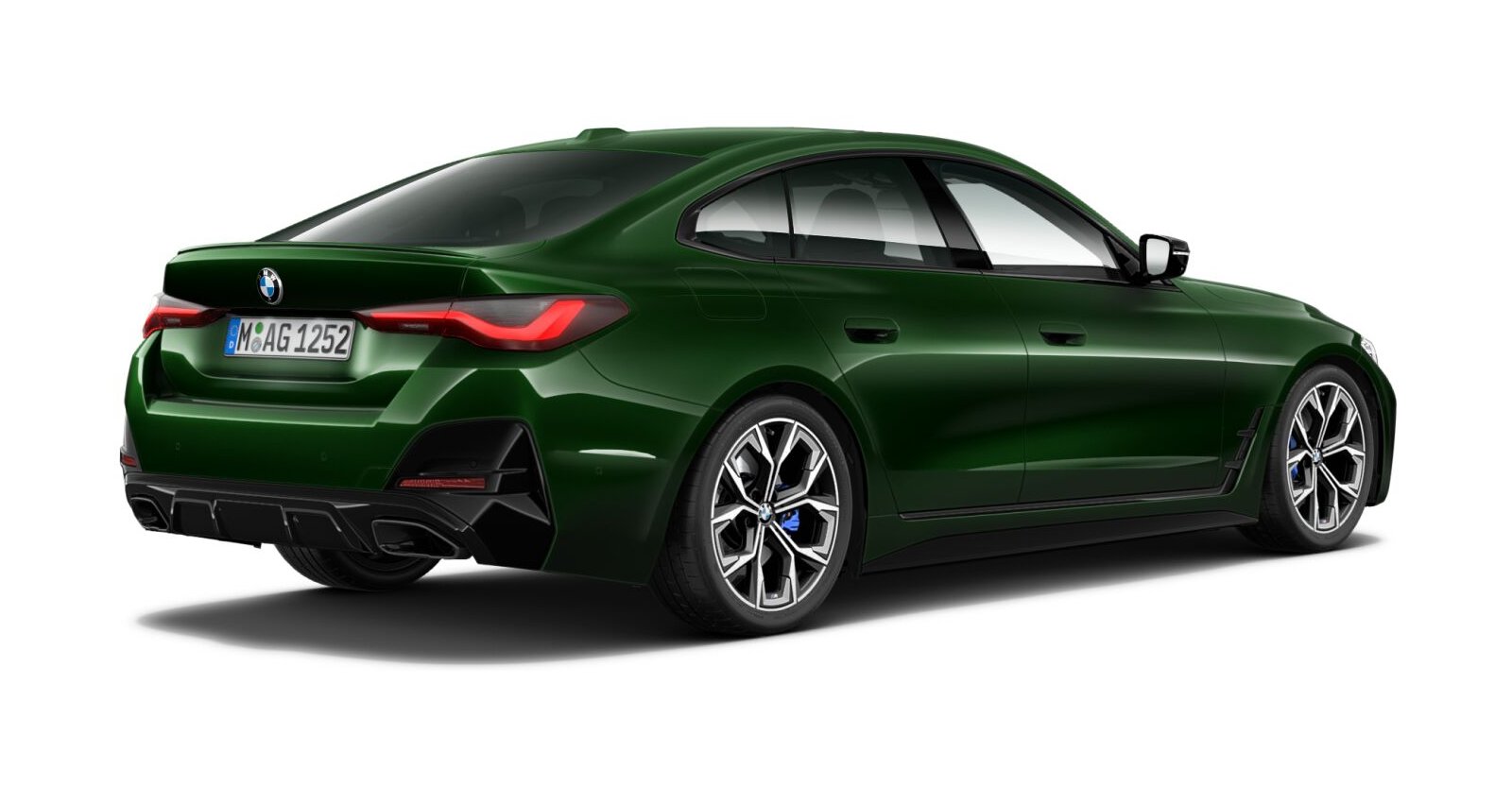 BMW BMW 4er in Gr&uuml;n von hinten