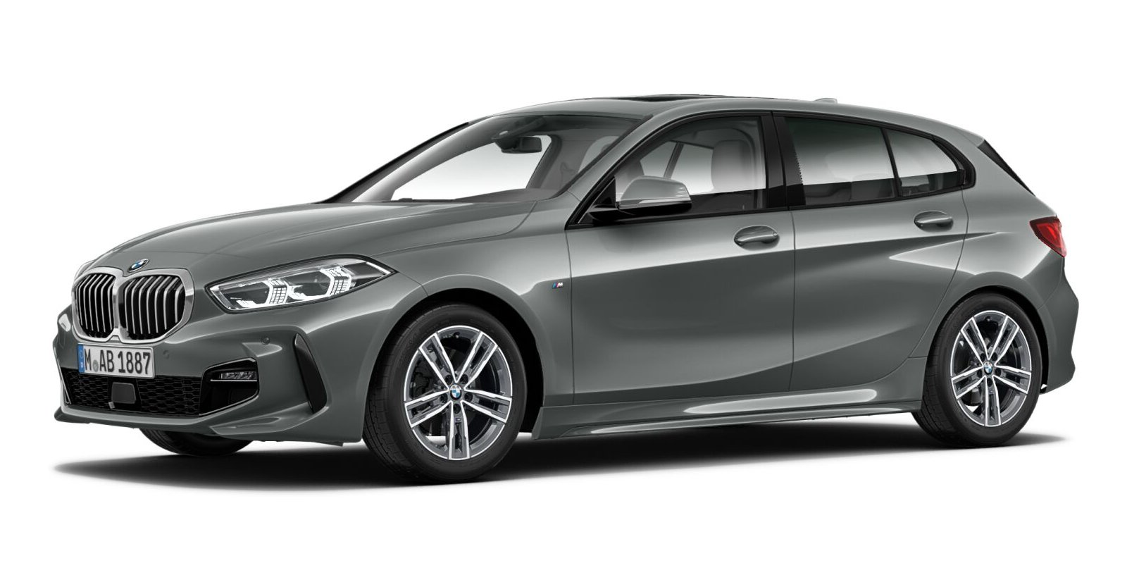 BMW BMW 1er in Grau von vorne BMW BMW 1er in Grau von vorne