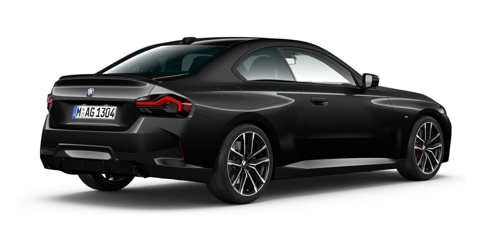 BMW BMW 2er in Schwarz von hinten BMW BMW 2er in Schwarz von hinten