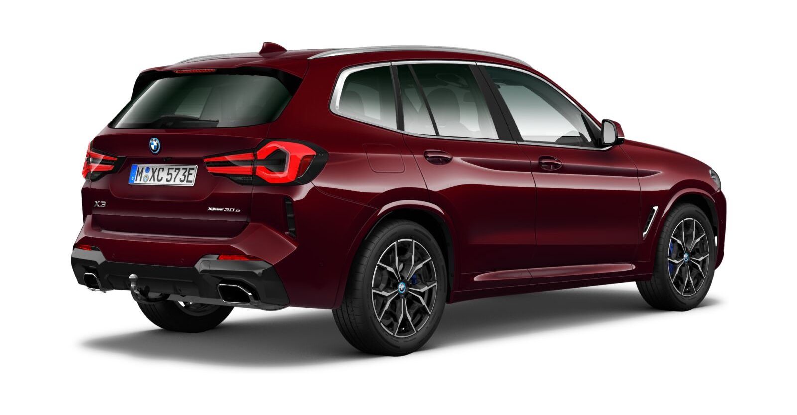 BMW BMW X in Rot von hinten BMW BMW X in Rot von hinten