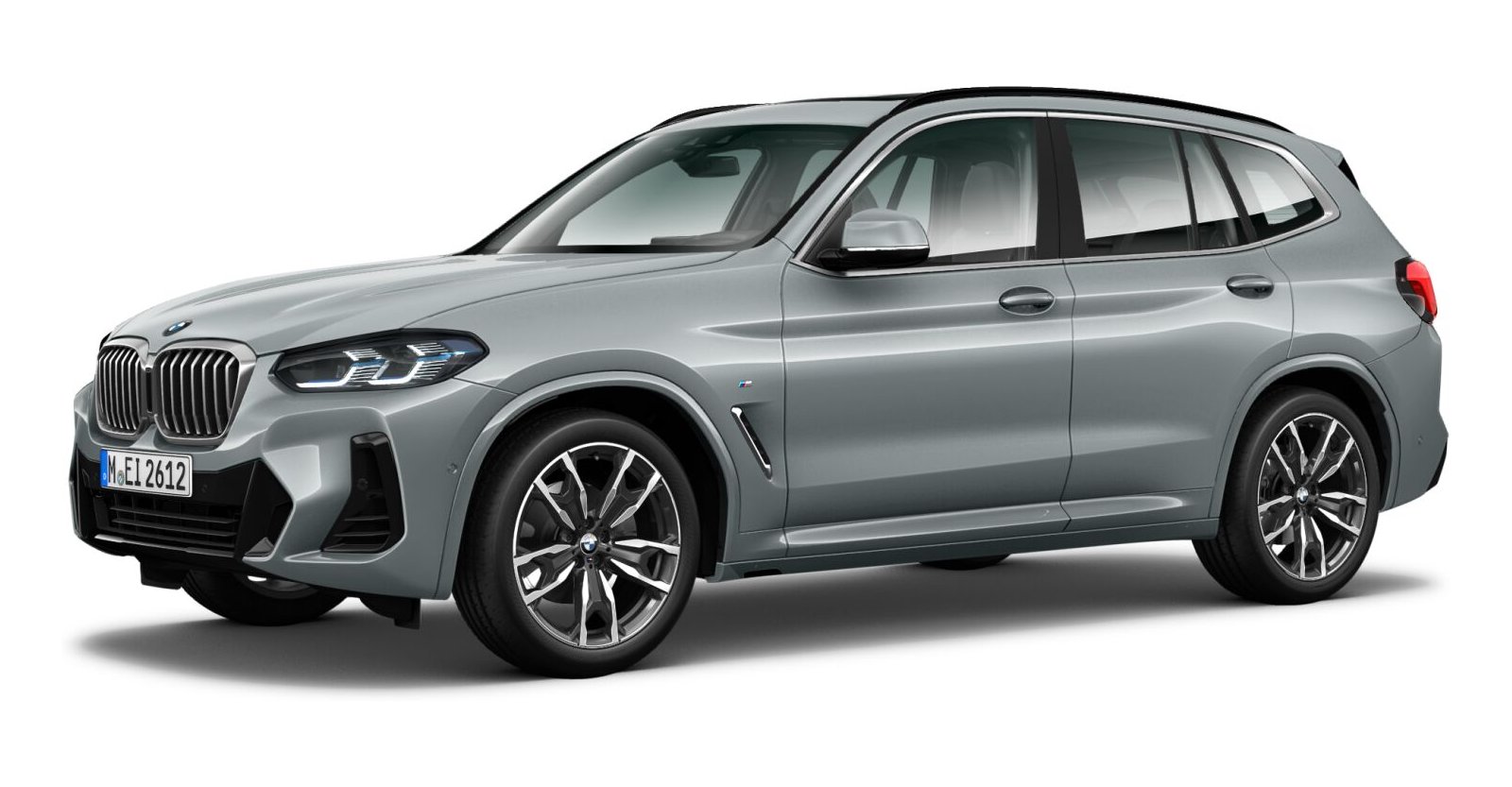 BMW X3 xDrive 20d in Grau von vorne BMW X3 xDrive 20d in Grau von vorne