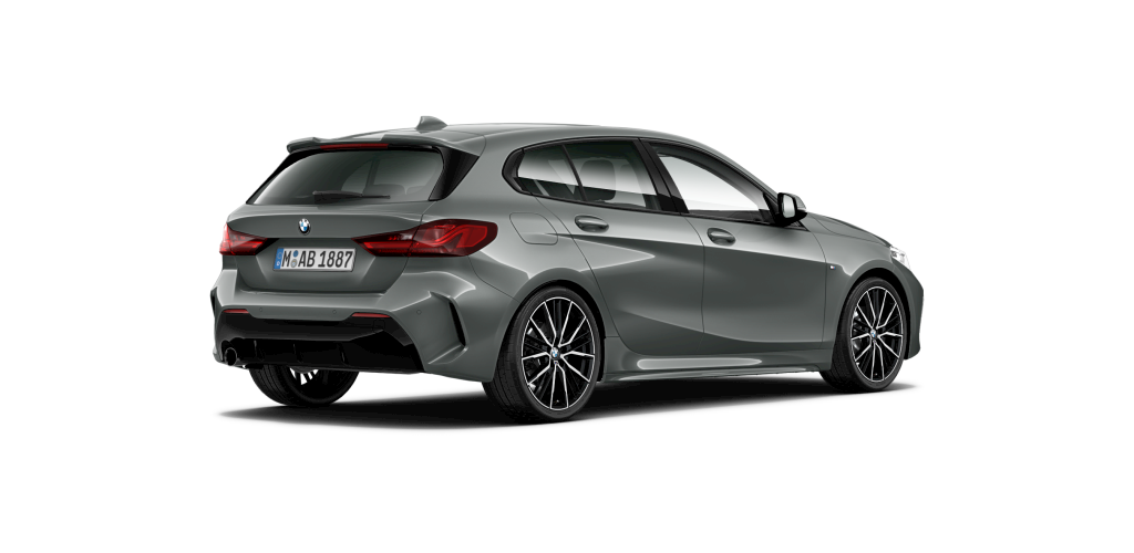 BMW BMW 1er in Grau von hinten BMW BMW 1er in Grau von hinten