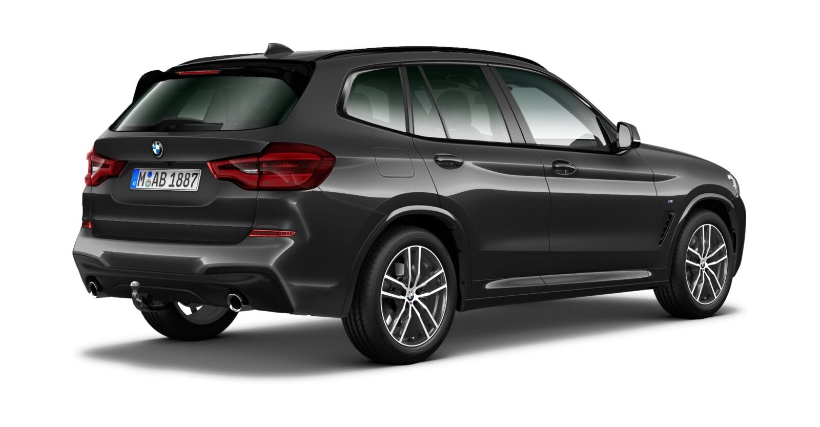 BMW BMW X in Grau von hinten BMW BMW X in Grau von hinten