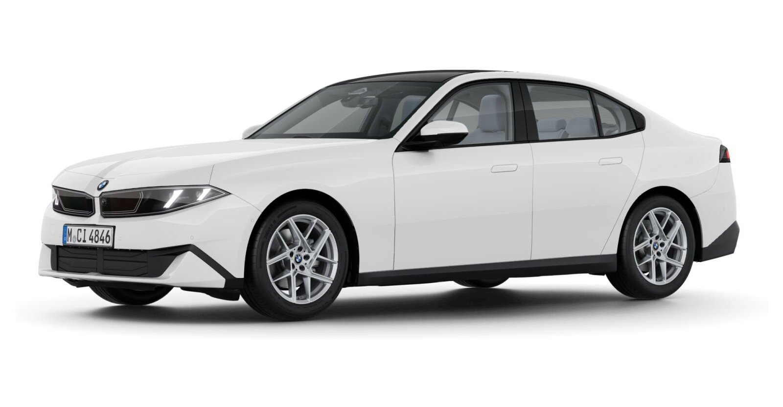 BMW 318 Limousine in Wei&szlig; von vorne