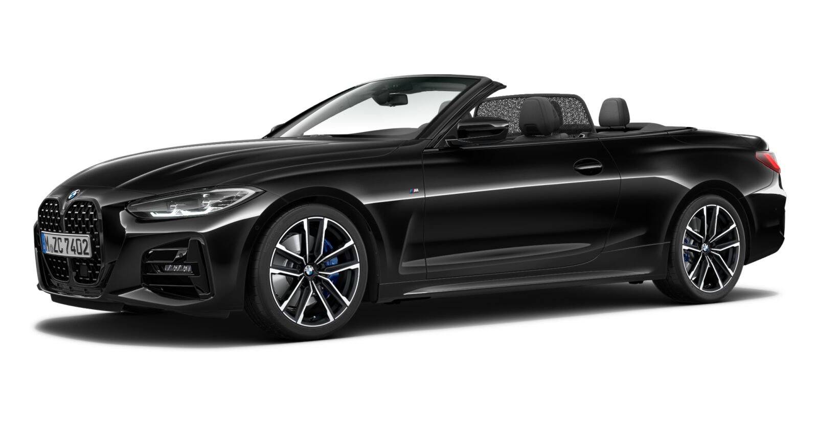 BMW BMW 4er in Schwarz von vorne BMW BMW 4er in Schwarz von vorne