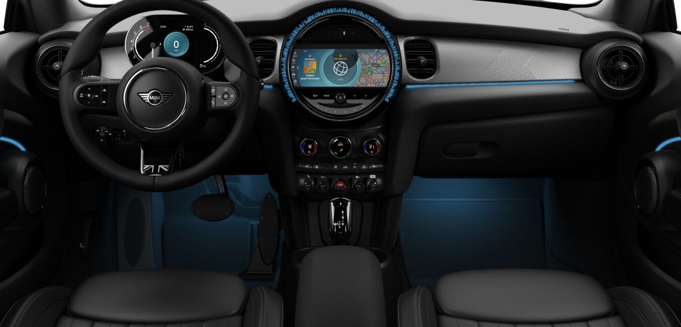 MINI MINI 3-T&uuml;rer im Innenraum von vorne