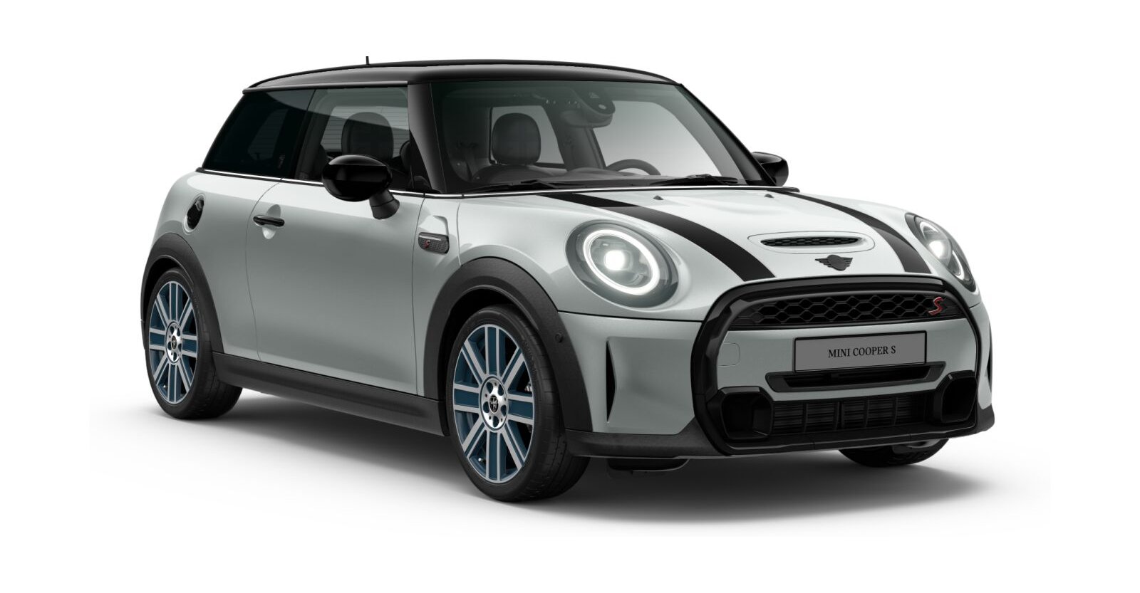 MINI Cooper S 3-T&uuml;rer in Silber von vorne