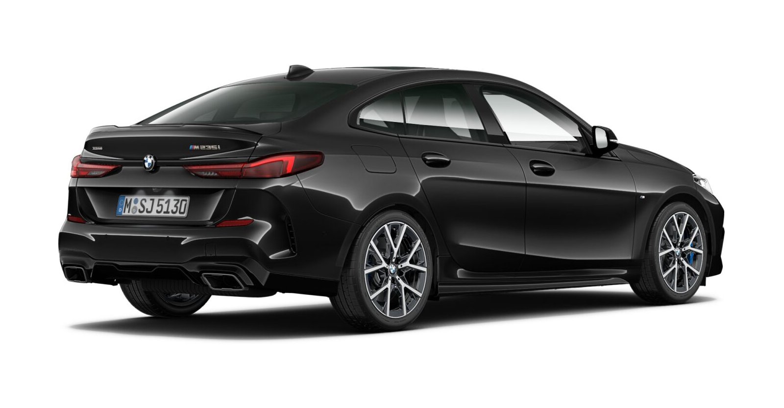 BMW BMW 2er in Schwarz von hinten BMW BMW 2er in Schwarz von hinten