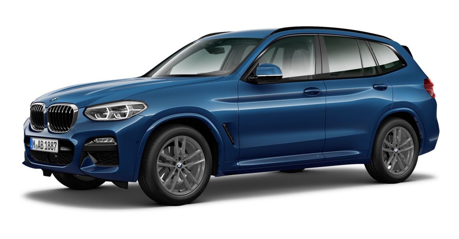 BMW BMW X in Blau von vorne BMW BMW X in Blau von vorne