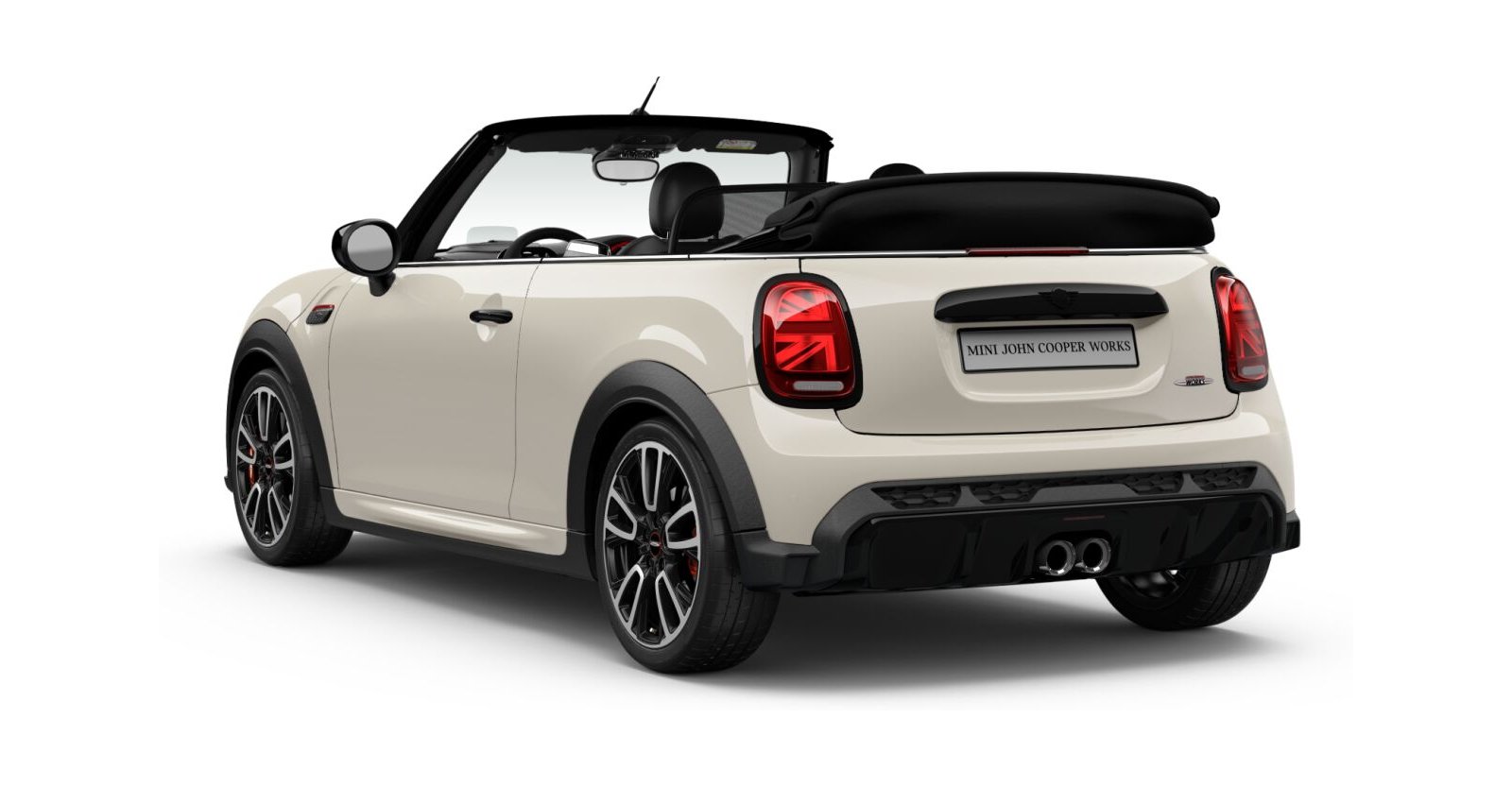 MINI MINI Cabrio in Weiß von hinten MINI MINI Cabrio in Weiß von hinten