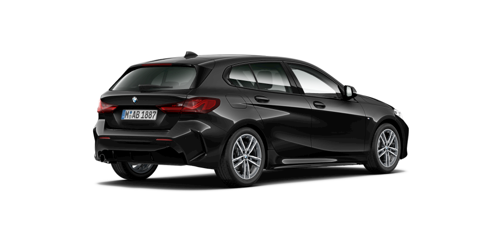 BMW BMW 1er in Schwarz von hinten BMW BMW 1er in Schwarz von hinten