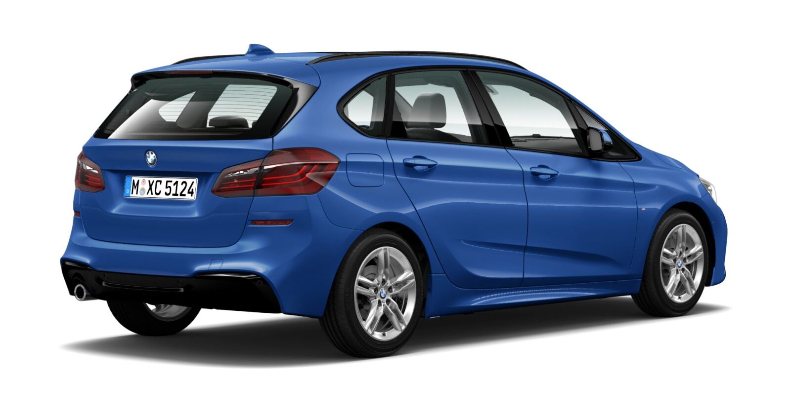 BMW BMW 2er in Blau von hinten BMW BMW 2er in Blau von hinten