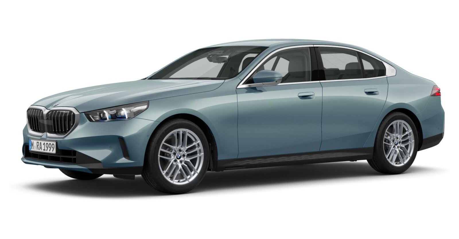 BMW 520d xDrive Limousine in Gr&uuml;n von vorne