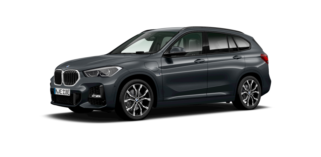 BMW X1 xDrive25e in Grau von vorne
