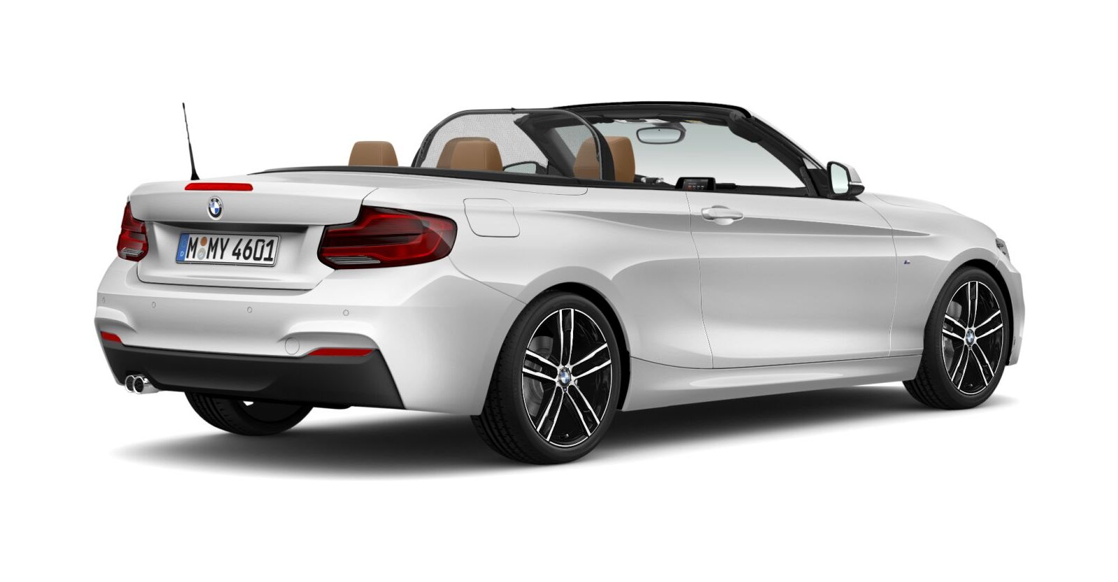 BMW BMW 2er in Wei&szlig; von hinten