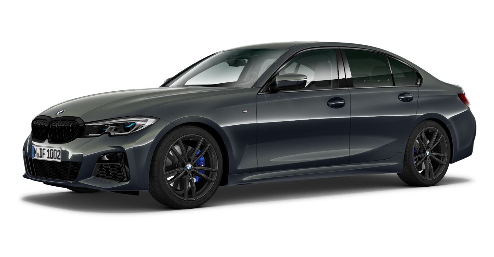 BMW M340i xDrive Limousine in Grau von vorne BMW M340i xDrive Limousine in Grau von vorne