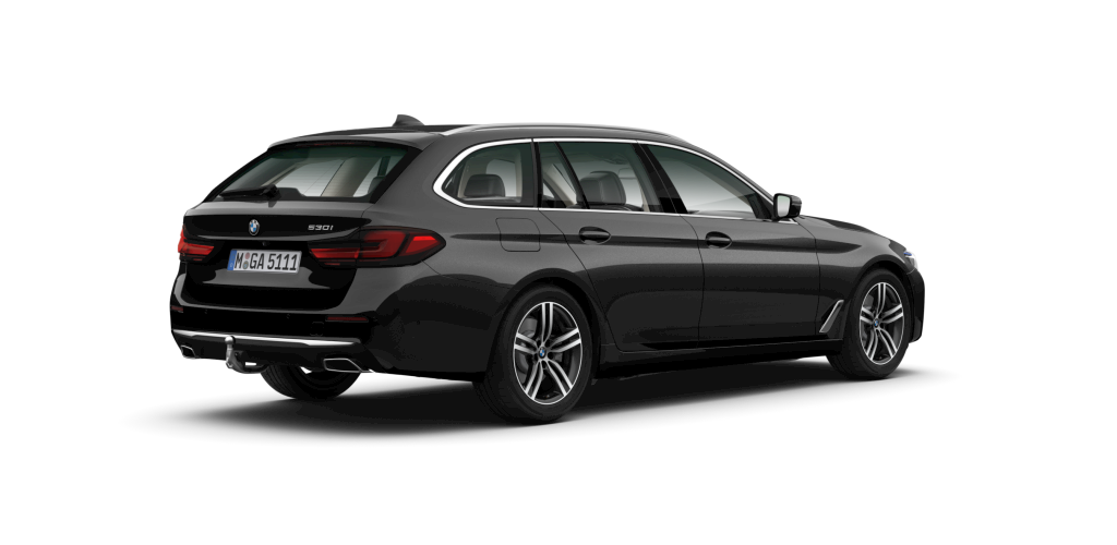 BMW BMW 5er in Schwarz von hinten BMW BMW 5er in Schwarz von hinten