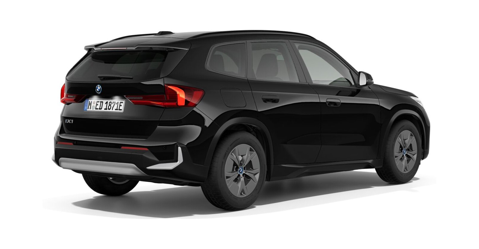 BMW BMW I in Schwarz von hinten BMW BMW I in Schwarz von hinten