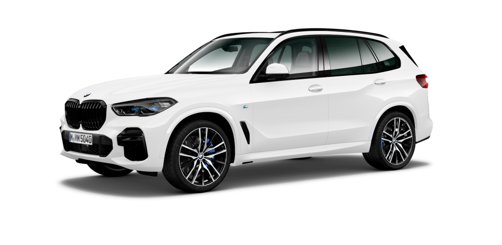 BMW X5 xDrive30d in Weiß von vorne BMW X5 xDrive30d in Weiß von vorne