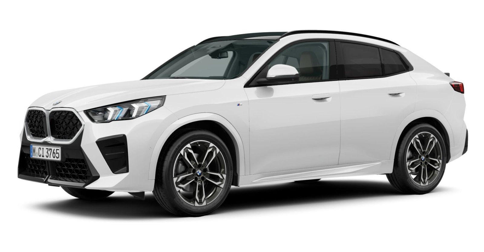 BMW X2 xDrive20d in Wei&szlig; von vorne