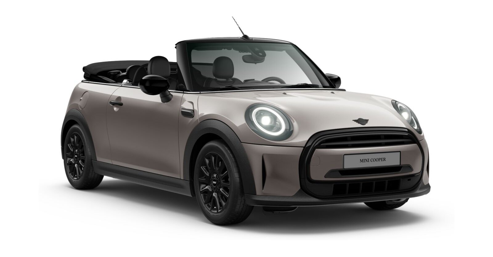 MINI Cooper Cabrio in Grau von vorne MINI Cooper Cabrio in Grau von vorne