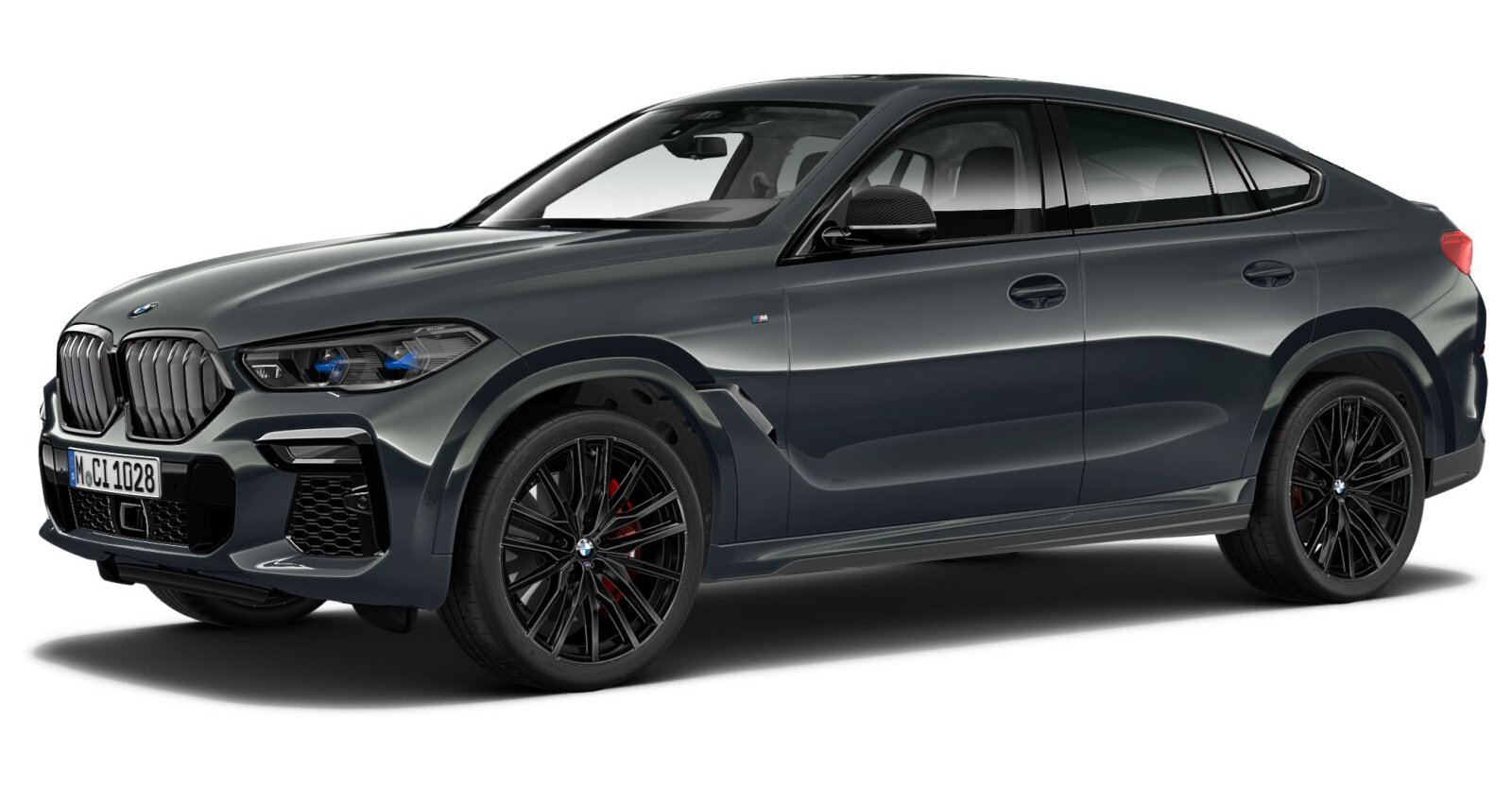 BMW X6 M50i in Grau von vorne