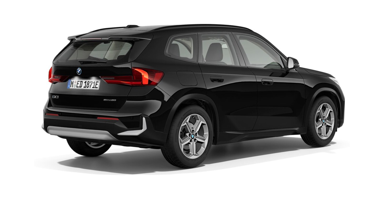 BMW BMW I in Schwarz von hinten BMW BMW I in Schwarz von hinten