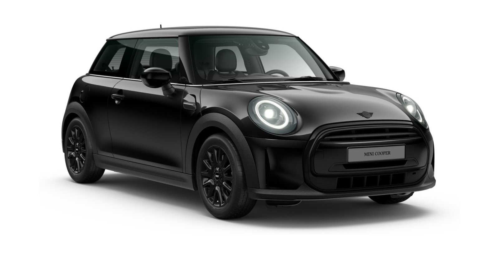 MINI Cooper 3-T&uuml;rer in Schwarz von vorne