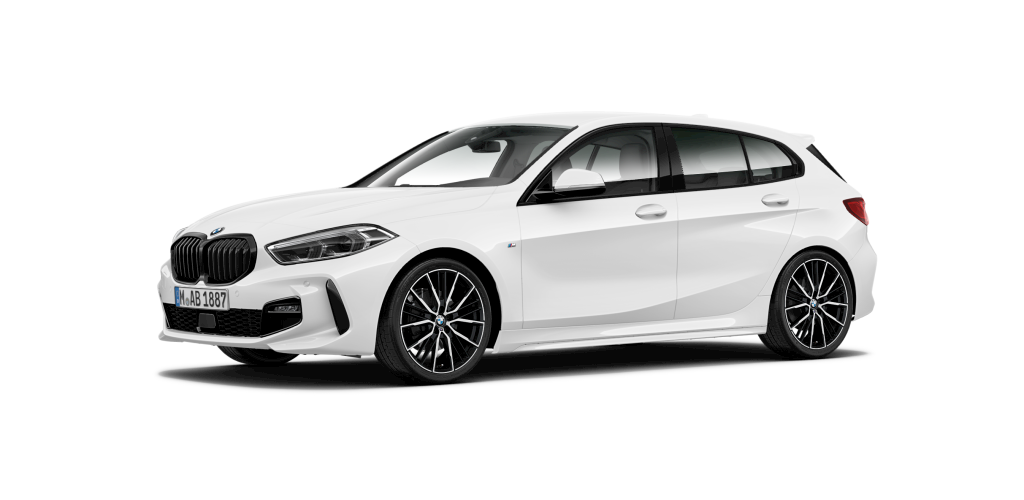 BMW 118i in Weiß von vorne BMW 118i in Weiß von vorne